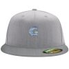 Flexfit 6210 Structured Flat Bill Fitted Hat Thumbnail