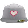 Flexfit 6210 Structured Flat Bill Fitted Hat Thumbnail
