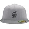 Flexfit 6210 Structured Flat Bill Fitted Hat Thumbnail