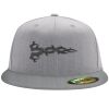 Flexfit 6210 Structured Flat Bill Fitted Hat Thumbnail