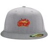 Flexfit 6210 Structured Flat Bill Fitted Hat Thumbnail