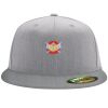Flexfit 6210 Structured Flat Bill Fitted Hat Thumbnail