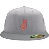 Flexfit 6210 Structured Flat Bill Fitted Hat Thumbnail