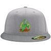 Flexfit 6210 Structured Flat Bill Fitted Hat Thumbnail