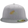 Flexfit 6210 Structured Flat Bill Fitted Hat Thumbnail