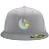 Flexfit 6210 Structured Flat Bill Fitted Hat Thumbnail