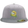 Flexfit 6210 Structured Flat Bill Fitted Hat Thumbnail
