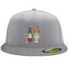 Flexfit 6210 Structured Flat Bill Fitted Hat Thumbnail