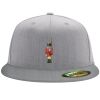 Flexfit 6210 Structured Flat Bill Fitted Hat Thumbnail