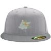 Flexfit 6210 Structured Flat Bill Fitted Hat Thumbnail