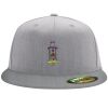 Flexfit 6210 Structured Flat Bill Fitted Hat Thumbnail
