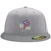 Flexfit 6210 Structured Flat Bill Fitted Hat Thumbnail