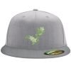Flexfit 6210 Structured Flat Bill Fitted Hat Thumbnail