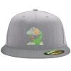 Flexfit 6210 Structured Flat Bill Fitted Hat Thumbnail