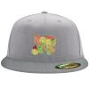 Flexfit 6210 Structured Flat Bill Fitted Hat Thumbnail