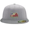 Flexfit 6210 Structured Flat Bill Fitted Hat Thumbnail