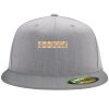 Flexfit 6210 Structured Flat Bill Fitted Hat Thumbnail