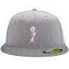 Flexfit 6210 Structured Flat Bill Fitted Hat Thumbnail