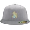 Flexfit 6210 Structured Flat Bill Fitted Hat Thumbnail