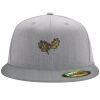 Flexfit 6210 Structured Flat Bill Fitted Hat Thumbnail