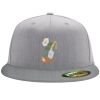 Flexfit 6210 Structured Flat Bill Fitted Hat Thumbnail