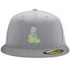 Flexfit 6210 Structured Flat Bill Fitted Hat Thumbnail