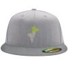 Flexfit 6210 Structured Flat Bill Fitted Hat Thumbnail
