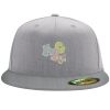 Flexfit 6210 Structured Flat Bill Fitted Hat Thumbnail