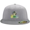 Flexfit 6210 Structured Flat Bill Fitted Hat Thumbnail