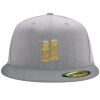 Flexfit 6210 Structured Flat Bill Fitted Hat Thumbnail