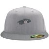 Flexfit 6210 Structured Flat Bill Fitted Hat Thumbnail