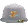 Flexfit 6210 Structured Flat Bill Fitted Hat Thumbnail