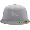 Flexfit 6210 Structured Flat Bill Fitted Hat Thumbnail