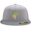 Flexfit 6210 Structured Flat Bill Fitted Hat Thumbnail