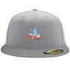 Flexfit 6210 Structured Flat Bill Fitted Hat Thumbnail