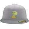 Flexfit 6210 Structured Flat Bill Fitted Hat Thumbnail