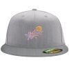 Flexfit 6210 Structured Flat Bill Fitted Hat Thumbnail
