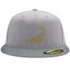 Flexfit 6210 Structured Flat Bill Fitted Hat Thumbnail