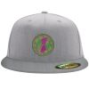 Flexfit 6210 Structured Flat Bill Fitted Hat Thumbnail
