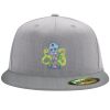 Flexfit 6210 Structured Flat Bill Fitted Hat Thumbnail