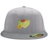 Flexfit 6210 Structured Flat Bill Fitted Hat Thumbnail