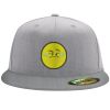 Flexfit 6210 Structured Flat Bill Fitted Hat Thumbnail