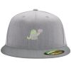 Flexfit 6210 Structured Flat Bill Fitted Hat Thumbnail