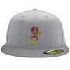 Flexfit 6210 Structured Flat Bill Fitted Hat Thumbnail