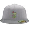 Flexfit 6210 Structured Flat Bill Fitted Hat Thumbnail