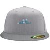 Flexfit 6210 Structured Flat Bill Fitted Hat Thumbnail