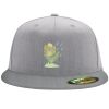 Flexfit 6210 Structured Flat Bill Fitted Hat Thumbnail