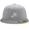 Flexfit 6210 Structured Flat Bill Fitted Hat Thumbnail