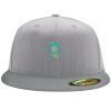 Flexfit 6210 Structured Flat Bill Fitted Hat Thumbnail