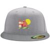 Flexfit 6210 Structured Flat Bill Fitted Hat Thumbnail